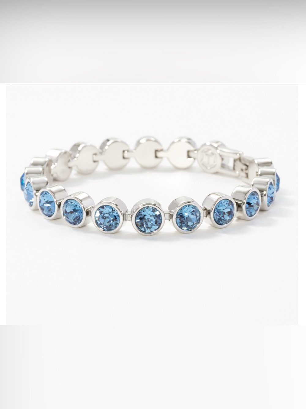 Touchstone Crystal by Swarovski Ice Bracelet in Ice Blue, like new with box
